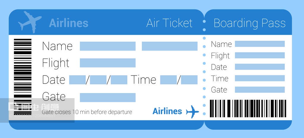 机票图标air ticket icon